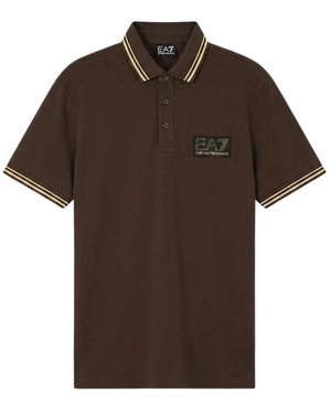 EA7 Polo Shirts - Marrone