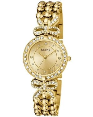 Guess Ribbon Analoog Horloge - Metallic