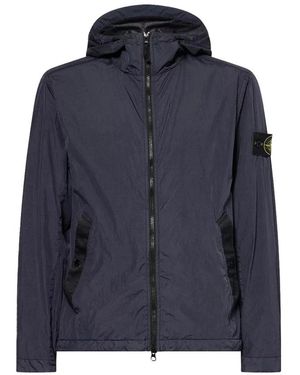 Stone Island Hooded Jacket - Blauw
