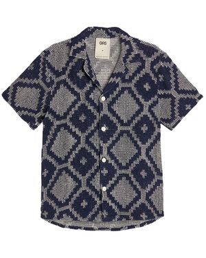 Oas Short Sleeve Shirts - Blu