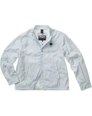 Blauer Bomber Jackets - Blue