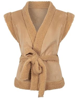 Aaiko Teddy Gilet - Naturel