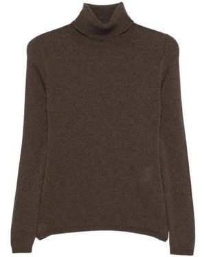 Eleventy Truien & Vesten ,Bruin ,Wol Turtleneck Trui