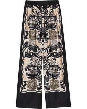 Ermanno Scervino Wide Trousers - Black