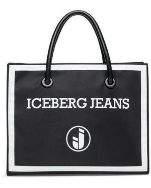 Iceberg Shoulder Tote Bag - Zwart