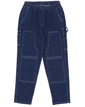 DOLLY NOIRE Slim-Fit Trousers - Blue