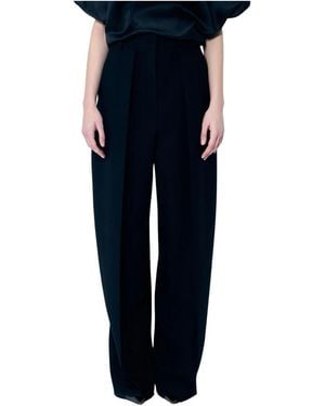 KHAITE Wide Trousers - Blue