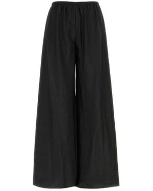 The Row Wide Trousers - Negro