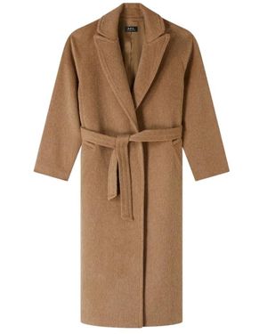 A.P.C. Belted Coats - Marrón