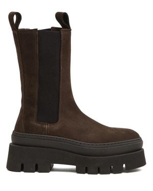 Copenhagen Shoes Wildleder Chelsea Stiefeletten Braun