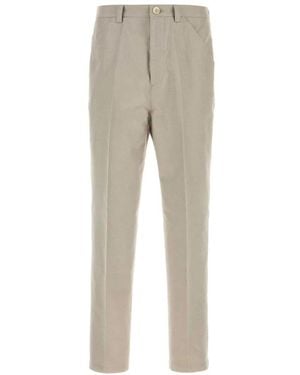 Brunello Cucinelli Broeken ,Grijs ,Straight Broeken - Naturel