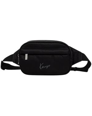 KENZO Gürteltasche Mit Logo-Stickerei - Schwarz