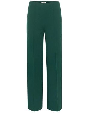 Soaked In Luxury Straight Trousers - Green