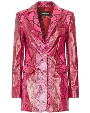 Roberto Cavalli Leather Jackets - Rose