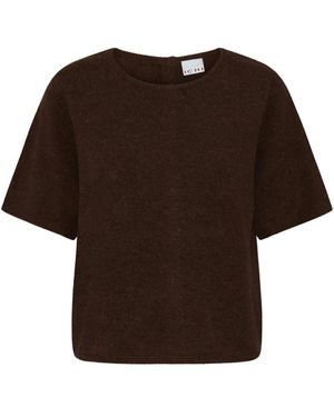 Ichi Truien & Vesten ,Bruin ,Round-Neck Truien