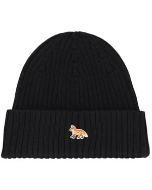 Maison Kitsuné Beanies - Black