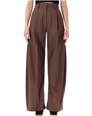 Thelatest Wide Trousers - Brown