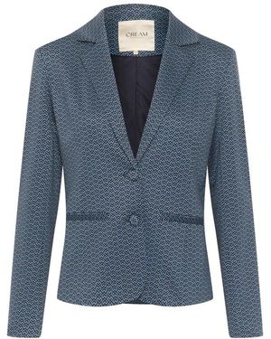 Cream Blazers - Blue