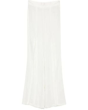 SIMONA CORSELLINI Wide Trousers - Blanc