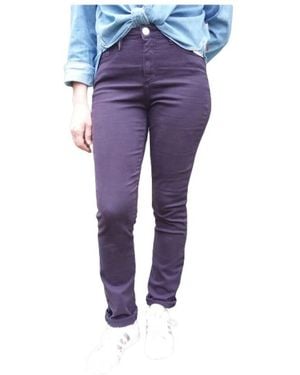Islow Slim-Fit Trousers - Purple