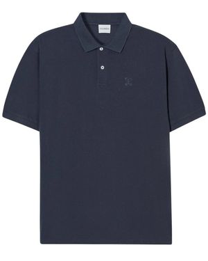Closed Piqué-Polo Mit Logo Vorne - Blau