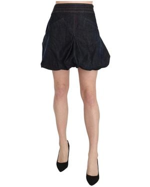 Exte Gonna mini a-line blu scuro - Nero