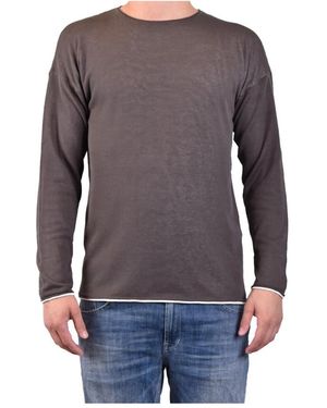 Isabel Benenato Round-Neck Knitwear - Grey