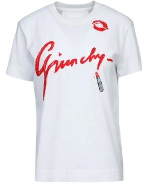 Givenchy T-Shirt Met Ronde Hals - Wit