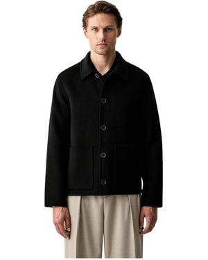 Marc O' Polo Jassen ,Zwart ,Wol Shirt Jacket