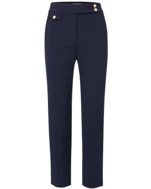 Veronica Beard Cropped Trousers - Blu