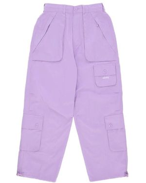 Obey Straight Trousers - Purple