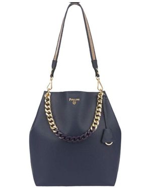 Pollini Tote Bags - Blue