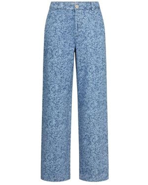 Part Two Denim rose wide leg jeans - Blau