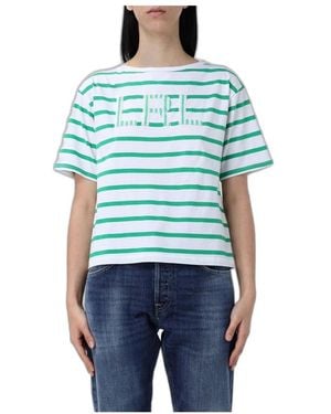 Ralph Lauren Gestreept Katoenen T-Shirt - Blauw