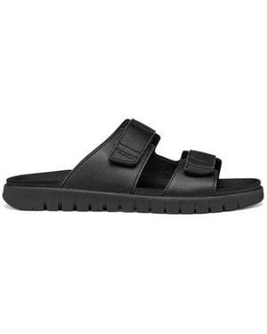 Geox Ciabatte Slide Da Uomo U Flextride S - Nero