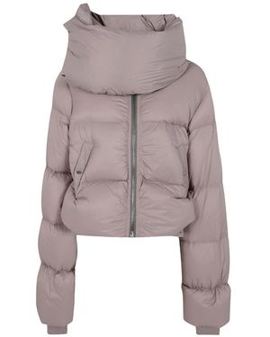 Rick Owens Stehkragenjacke - Grau