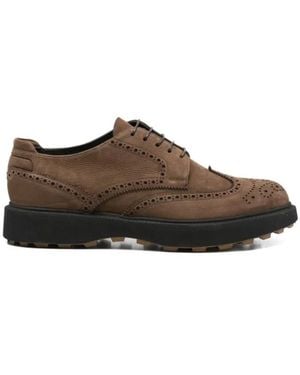 Fabi Laced Shoes - Brown