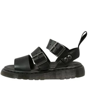 Dr. Martens Flat Sandals - Black