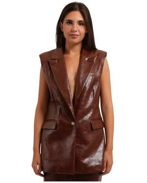 Fracomina Vests - Marrón
