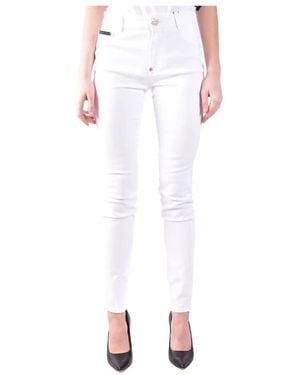 Philipp Plein Slim-Fit Trousers - White