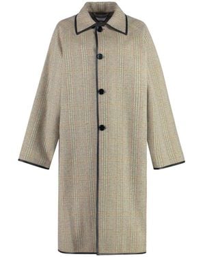 Bottega Veneta Single-Breasted Coats - Natural