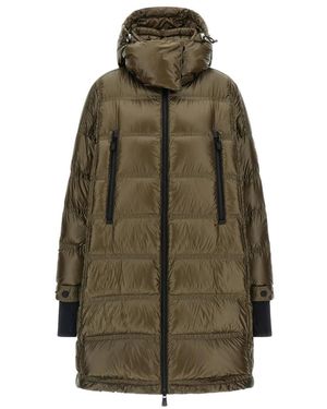 Moncler Jassen ,Groen ,Leer Rochelairs Lange Parka