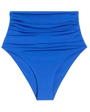 Max Mara Badmode ,Blauw ,Salli High-Rise Bikini Bottoms