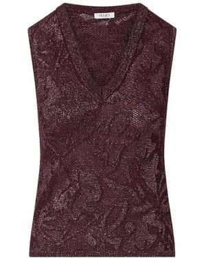 Liu Jo V-Neck Knitwear - Viola