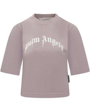 Palm Angels T-Shirts - Purple