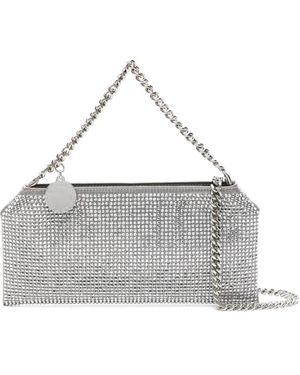 Stella McCartney Kristal Ketting Schoudertas - Grijs