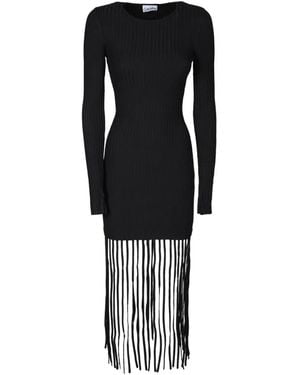 Ganni Midi Dresses - Black