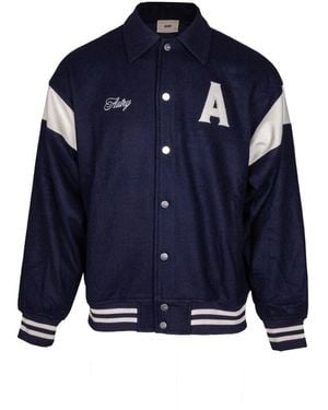 Autry Jassen ,Blauw ,Wol Jacket Wool Timber