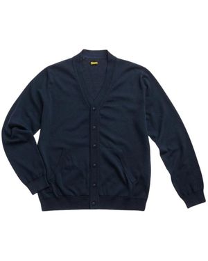 Blauer Marine Strickjacke - Blau