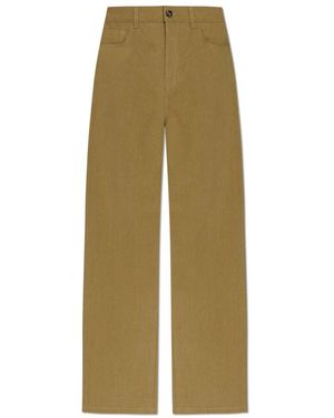 Rohe Broeken ,Groen ,Katoen Wijde Pijpen Broek
